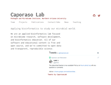 Tablet Screenshot of caporasolab.us